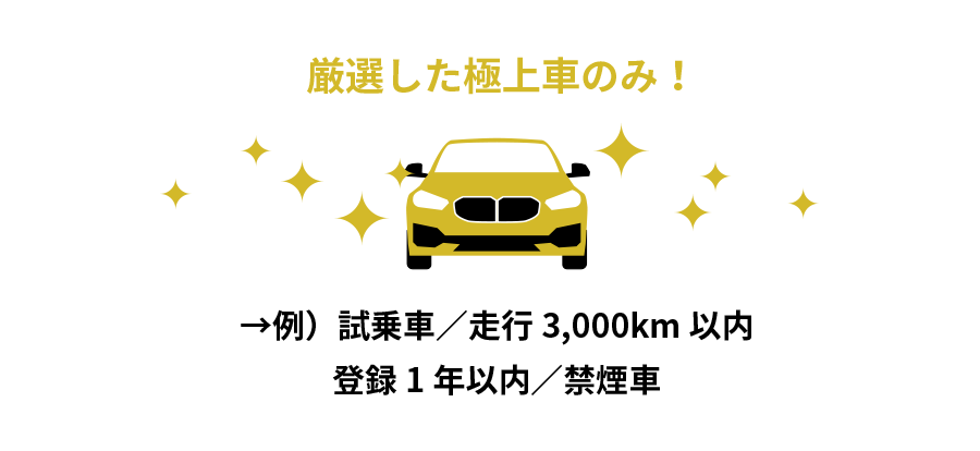 厳選した極上車のみ！